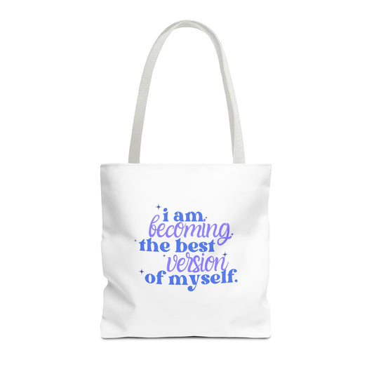 Inspirational Tote Bag, Motivational Bag, Reusable Shopping Bag, Self-Improvement Gift, Eco-Friendly Tote, Everyday Carry
