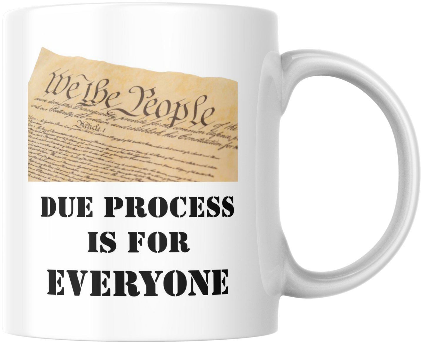 Ceramic Mug - US Constitution Due Process Reminder