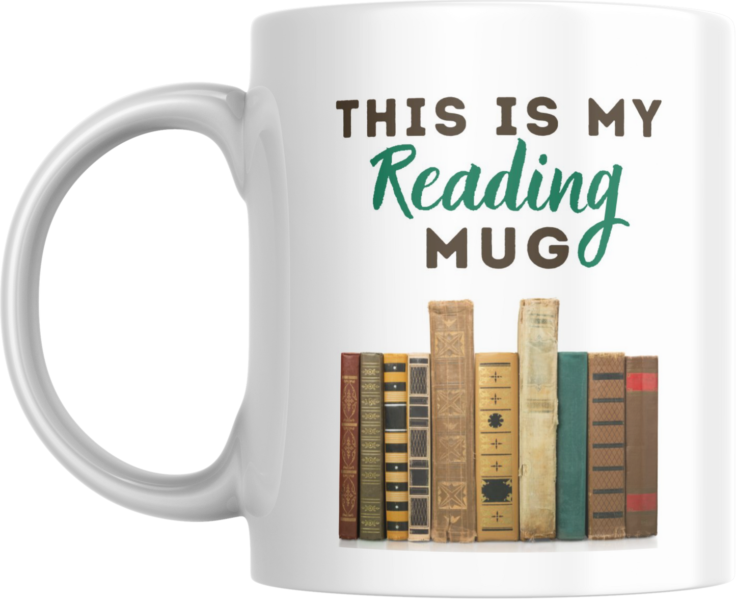 This is my reading mug, Perfect gift for book lovers, Coffee cup for readers, Bookish mug, Library themed cup, Literary gift, Bookworm