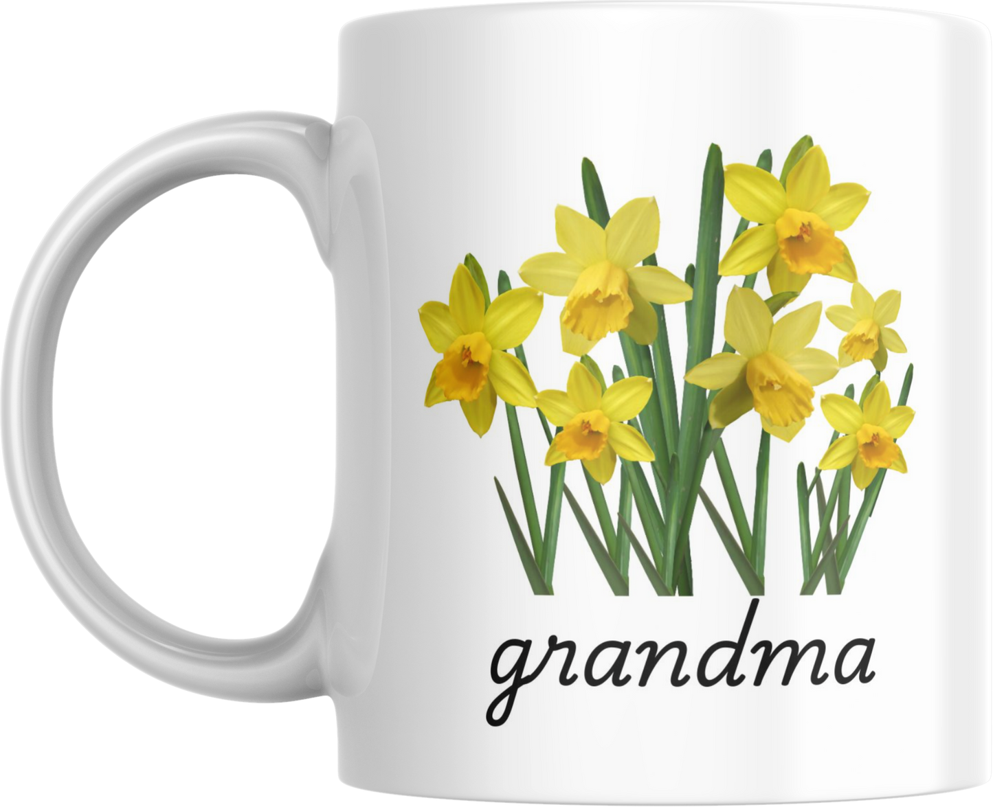 Floral Grandma Ceramic Mug | Gift for Grandma, Tea Lovers, Spring Decor, Housewarming, Mother's Day