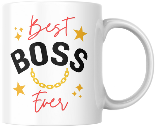 Best Boss Woman Ceramic Mug, Office Gift, Female Boss, Work Appreciation, Boss Birthday Gift