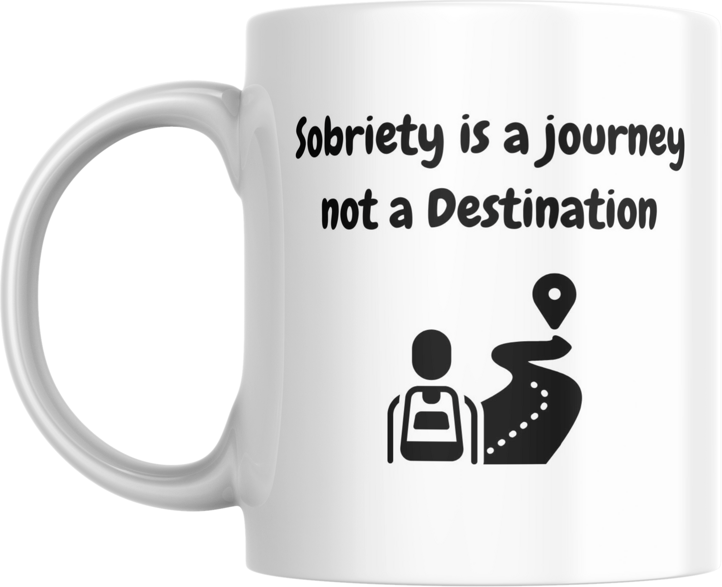 Sobriety Journey Ceramic Mug, Inspirational Recovery Cup, Sobriety Gift, Sobriety Anniversary Present, Sobriety Milestone Mug, Sobriety