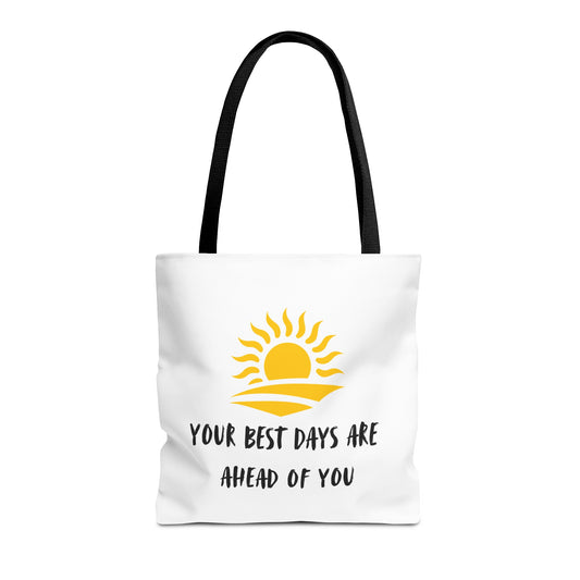Sunrise Motivational Tote Bag | Inspirational Gift, Summer Accessory, Beach Bag, Everyday Use, Shopping Tote