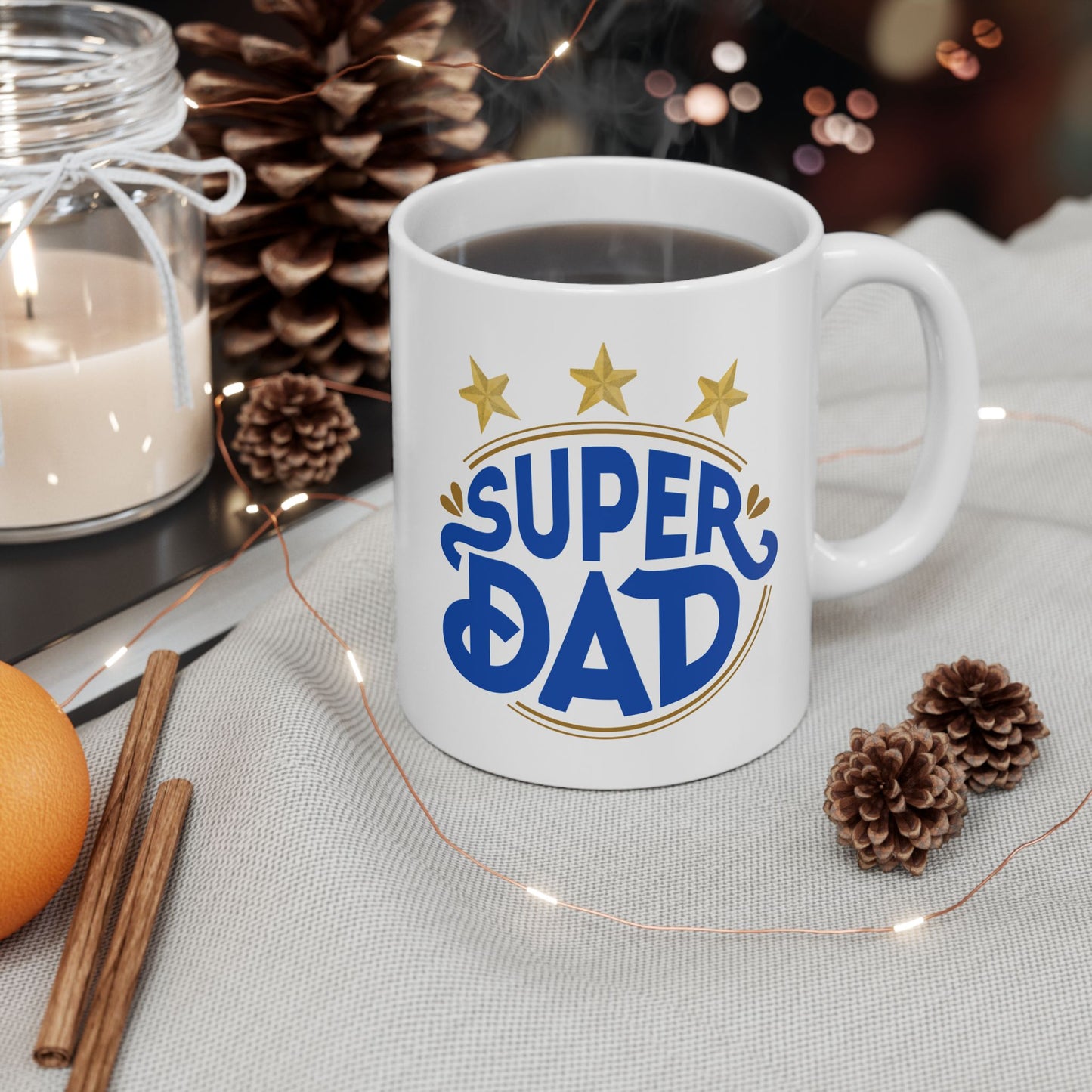 Super Dad Ceramic Mug - Perfect Gift for Christmas or Father's Day