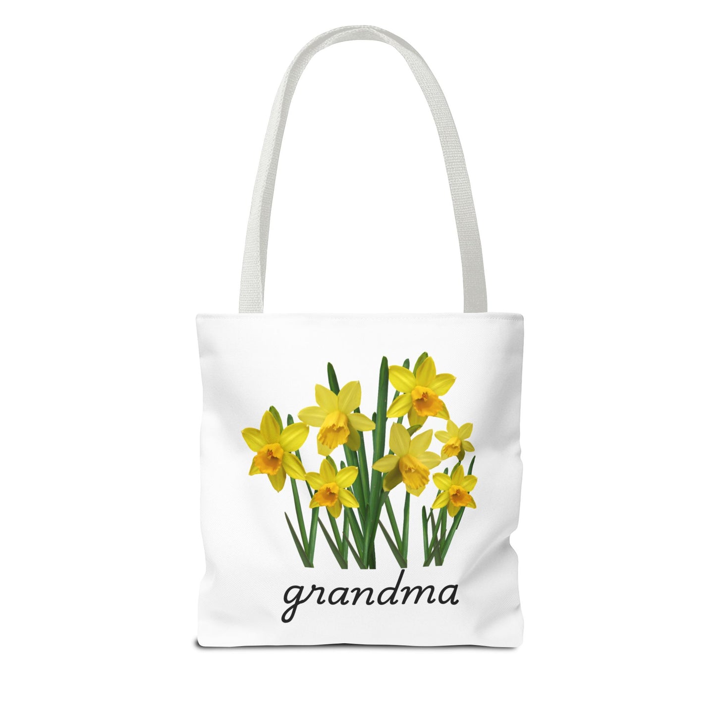 Floral Grandma Tote Bag, Gift for Grandma, Mother's Day Tote, Eco-Friendly Shopping Tote