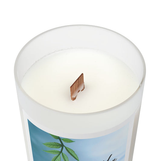 Breathe Scented Candle - 11oz Frosted Glass for Relaxation & Mindfulness