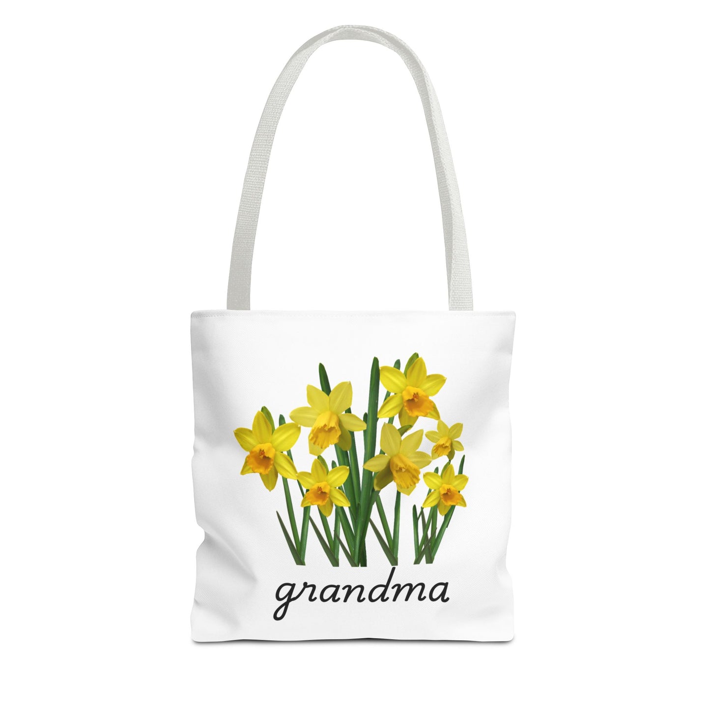 Floral Grandma Tote Bag, Gift for Grandma, Mother's Day Tote, Eco-Friendly Shopping Tote