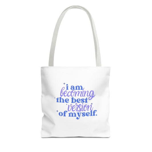 Inspirational Tote Bag, Motivational Bag, Reusable Shopping Bag, Self-Improvement Gift, Eco-Friendly Tote, Everyday Carry