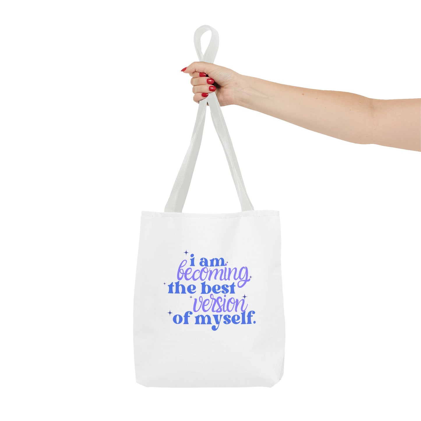 Inspirational Tote Bag, Motivational Bag, Reusable Shopping Bag, Self-Improvement Gift, Eco-Friendly Tote, Everyday Carry