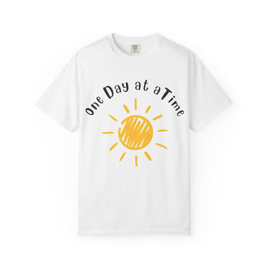 Sunshine Inspirational T-Shirt | One Day at a Time | Unisex Gift for Relaxed Living, Motivational Apparel, Everyday Wear, Summer [...]
