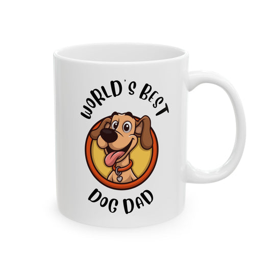 Mug - World Best Dog Dad, Cute dog, dog lover gift