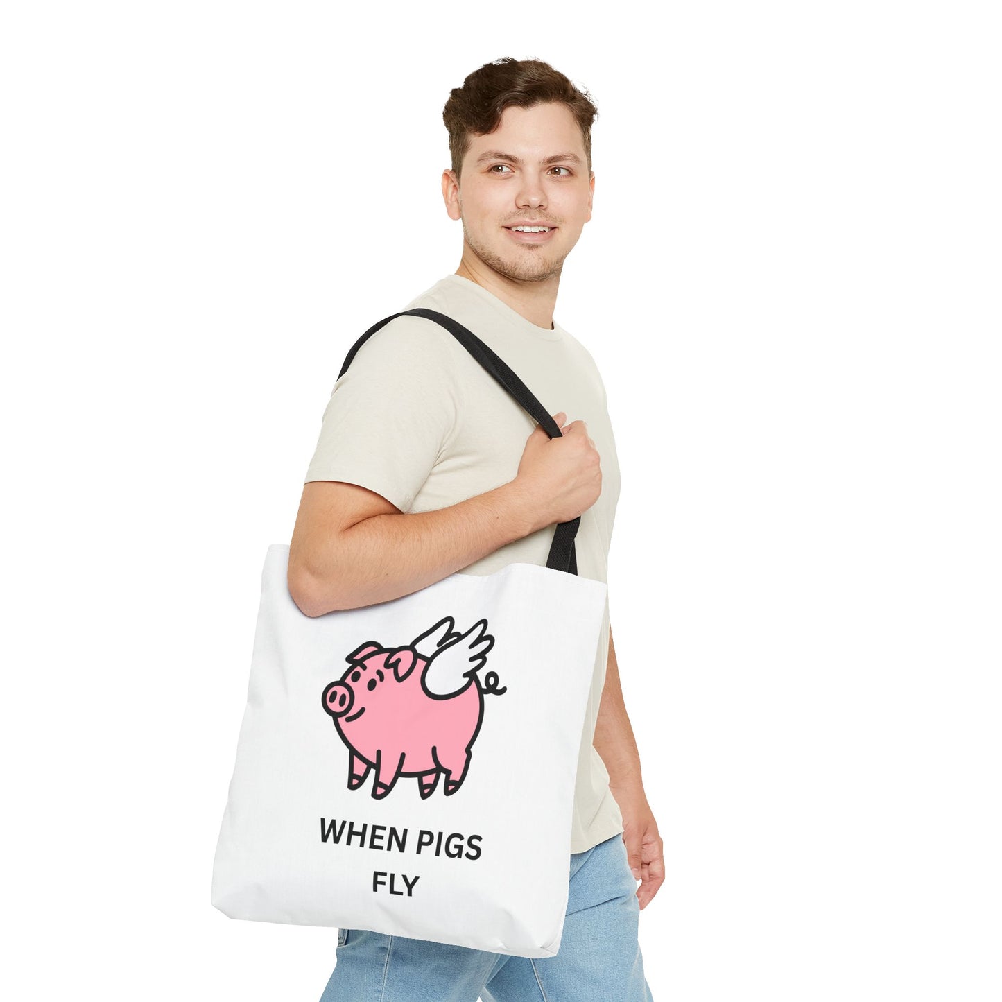 Whimsical Pig Fly Tote Bag, Fun Eco-Friendly Shopping Bag, Cute Gift for Animal Lovers, Funny Reusable Grocery Bag, Great for [...]