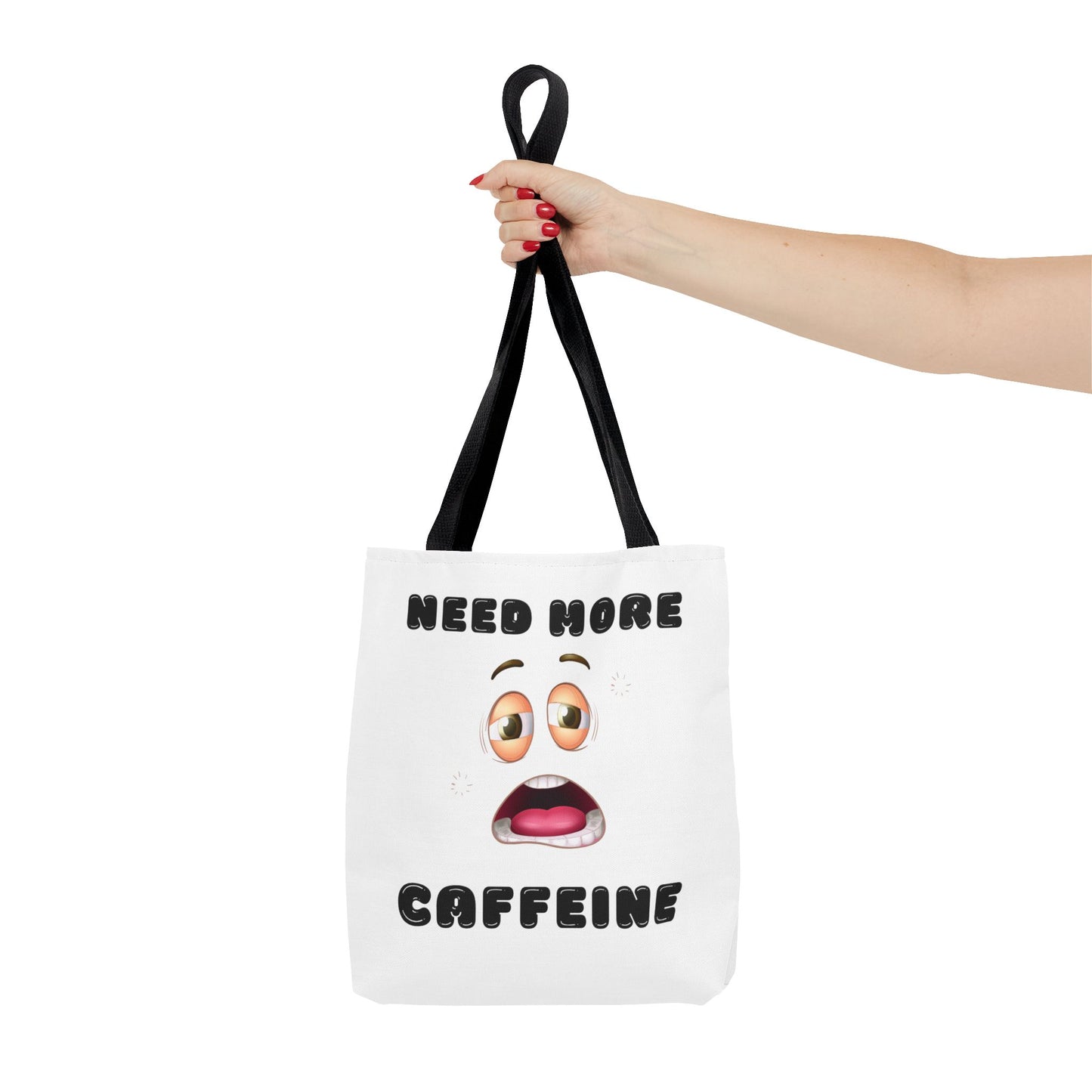 Caffeine Lover's Tote Bag | Funny Coffee Bag | Gift for Coffee Addicts | Reusable Grocery Tote | Motivational Bag