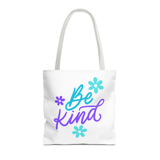 Be Kind Floral Tote Bag | Eco-Friendly Shopping Bag, Gift for Friends, Positive Affirmation Bag, Beach Tote, Everyday Use