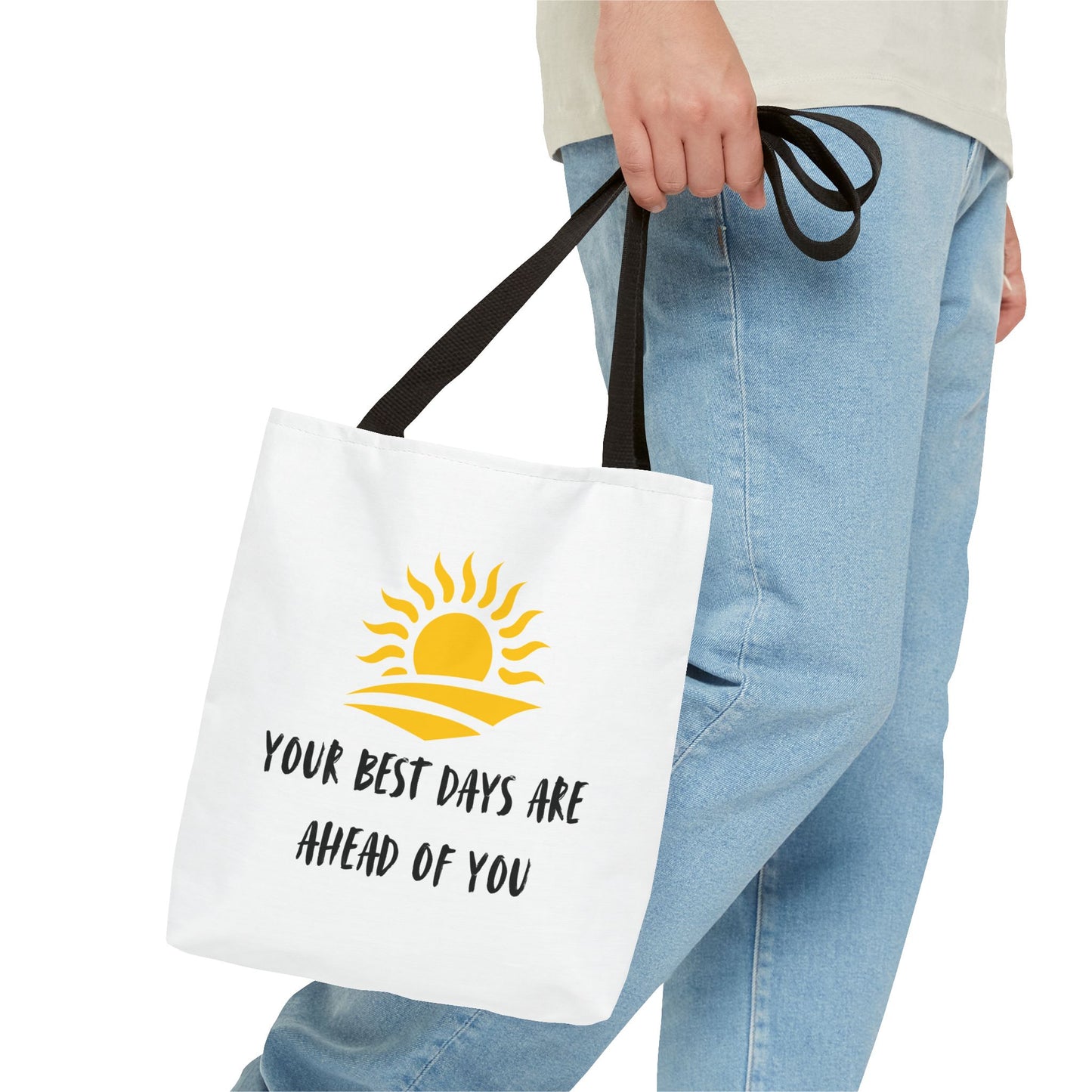 Sunrise Motivational Tote Bag | Inspirational Gift, Summer Accessory, Beach Bag, Everyday Use, Shopping Tote