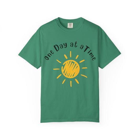 Sunshine Inspirational T-Shirt | One Day at a Time | Unisex Gift for Relaxed Living, Motivational Apparel, Everyday Wear, Summer [...]