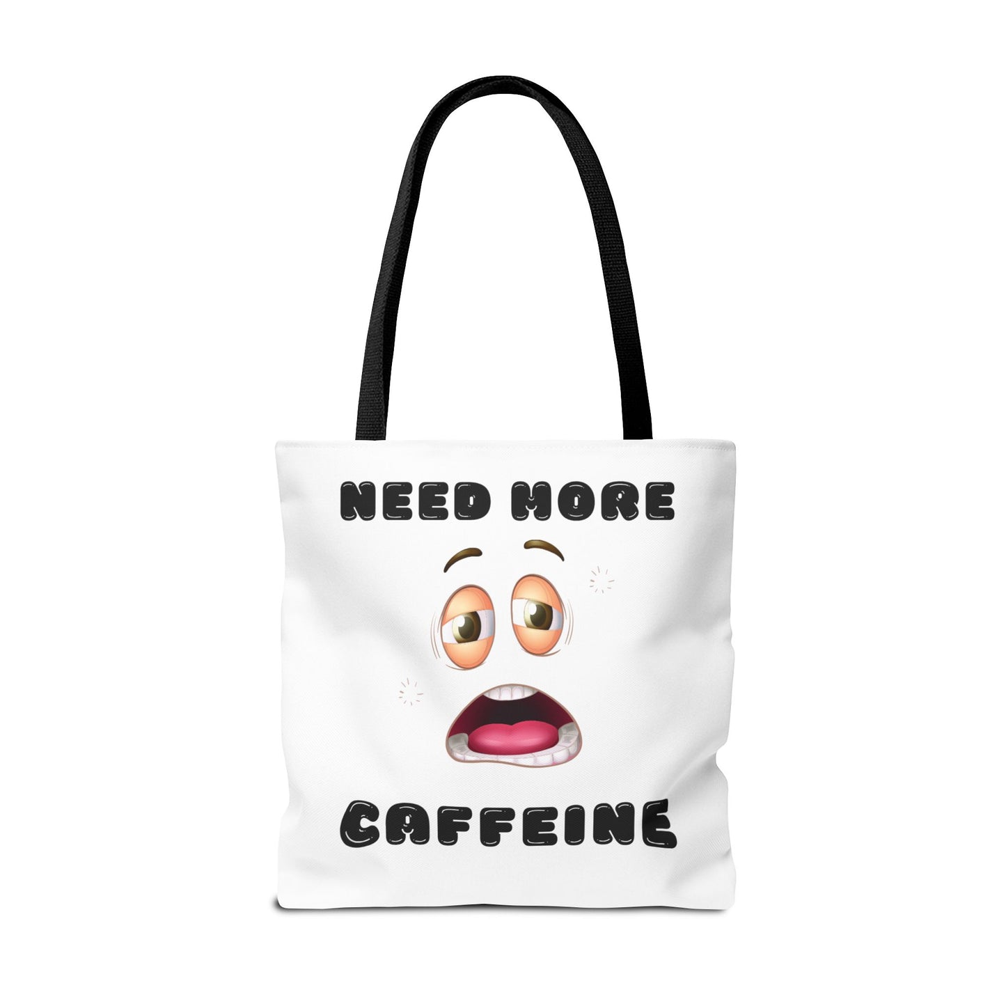 Caffeine Lover's Tote Bag | Funny Coffee Bag | Gift for Coffee Addicts | Reusable Grocery Tote | Motivational Bag
