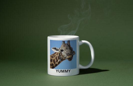 Giraffe Love Ceramic Mug | Coffee Cup, Animal Lover Gift, Home Decor, Birthday Present, Funny Mug