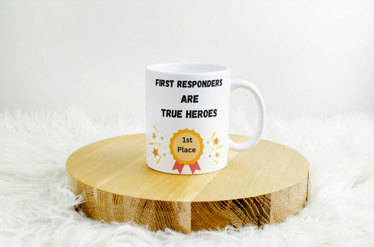 Ceramic Mug, First Responders are Heroes, Police Officer Gift, Firefighter Appreciation, EMT Mug, Thin Blue Line Cup, Nurse Appreciation,