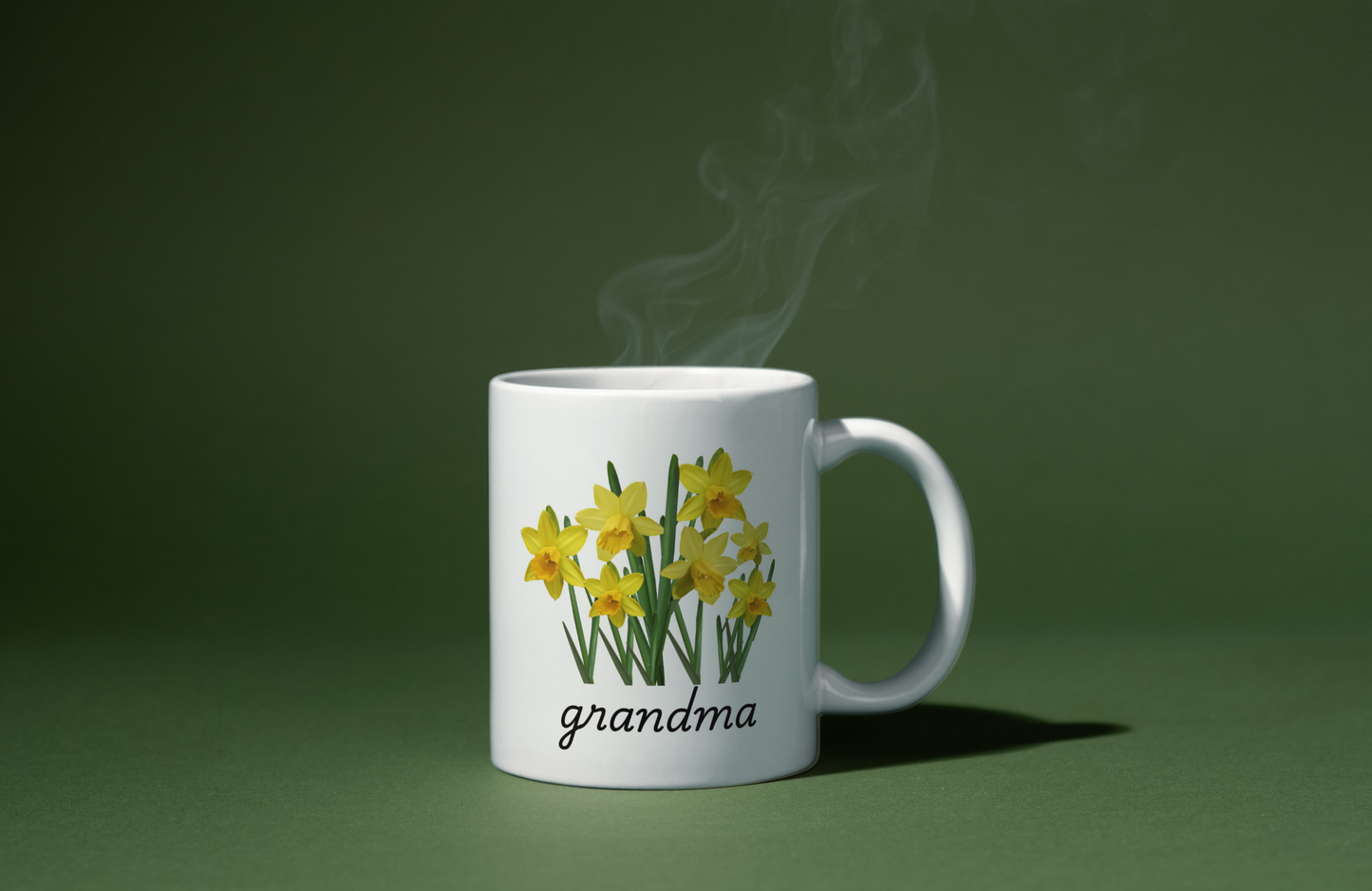 Floral Grandma Ceramic Mug | Gift for Grandma, Tea Lovers, Spring Decor, Housewarming, Mother's Day