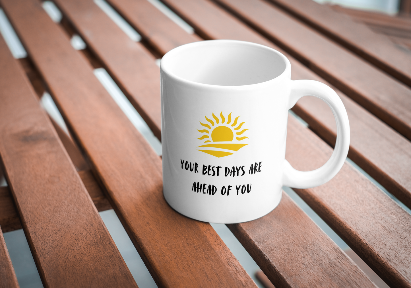 Inspirational Ceramic Mug | Motivational Coffee Cup | Best Days Ahead |Gift for Friends | Positive Affirmation Mug | Home or Office Decor
