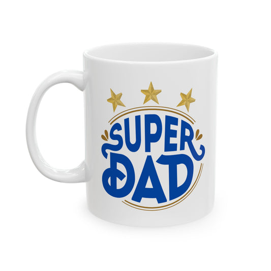Super Dad Ceramic Mug - Perfect Gift for Christmas or Father's Day