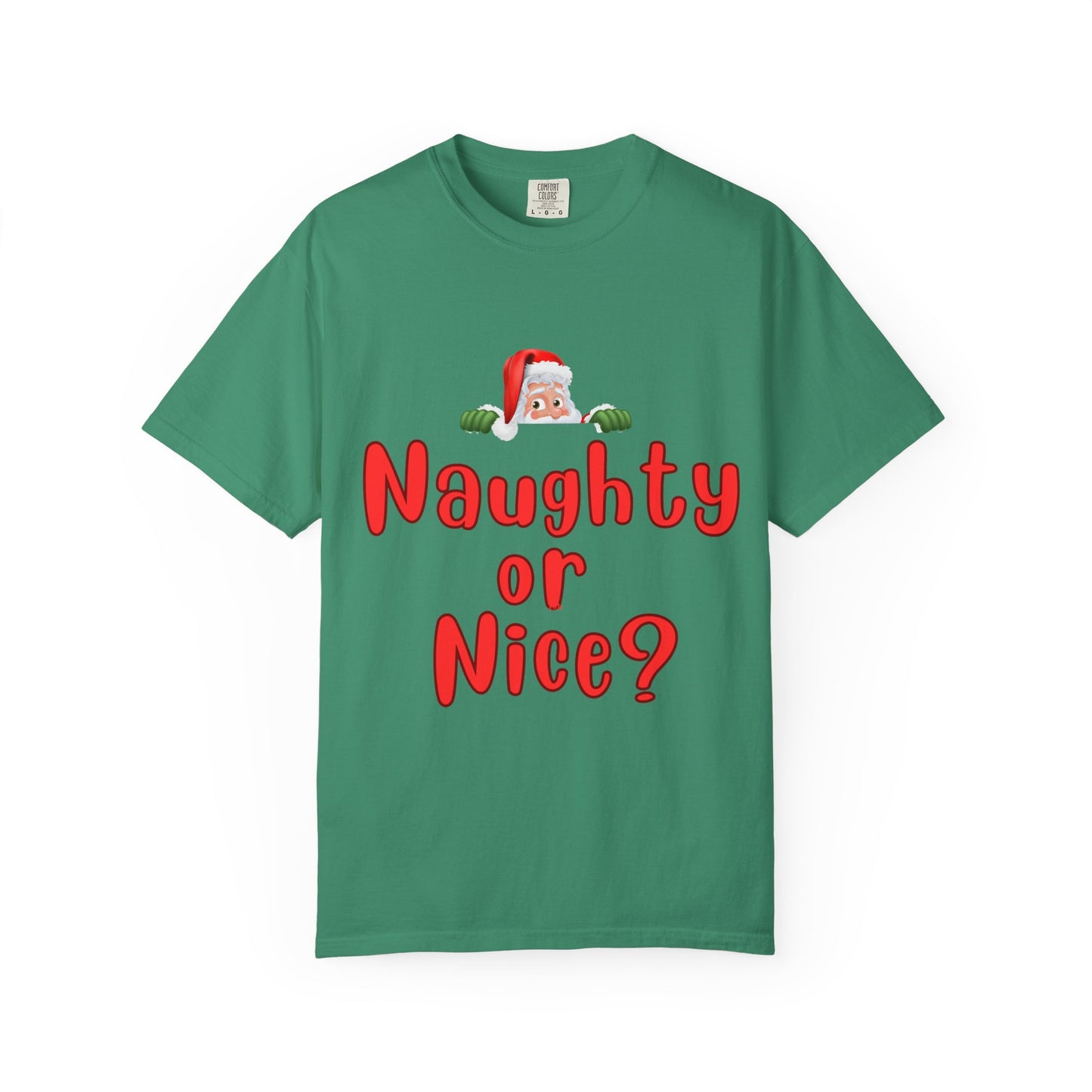 Naughty or Nice? Christmas T-Shirt for Holiday Fun, Unisex Gift, Festive Apparel, Santa Tee, Party Outfit