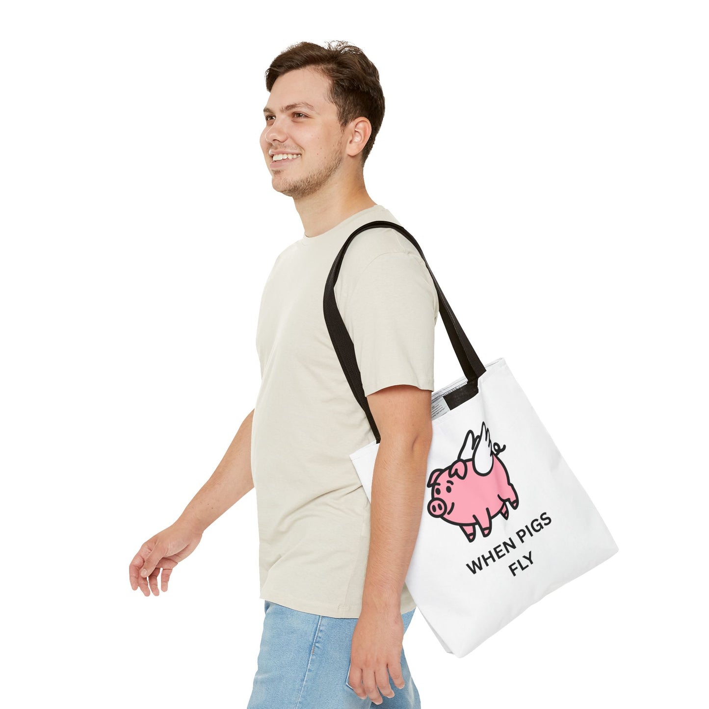 Whimsical Pig Fly Tote Bag, Fun Eco-Friendly Shopping Bag, Cute Gift for Animal Lovers, Funny Reusable Grocery Bag, Great for [...]