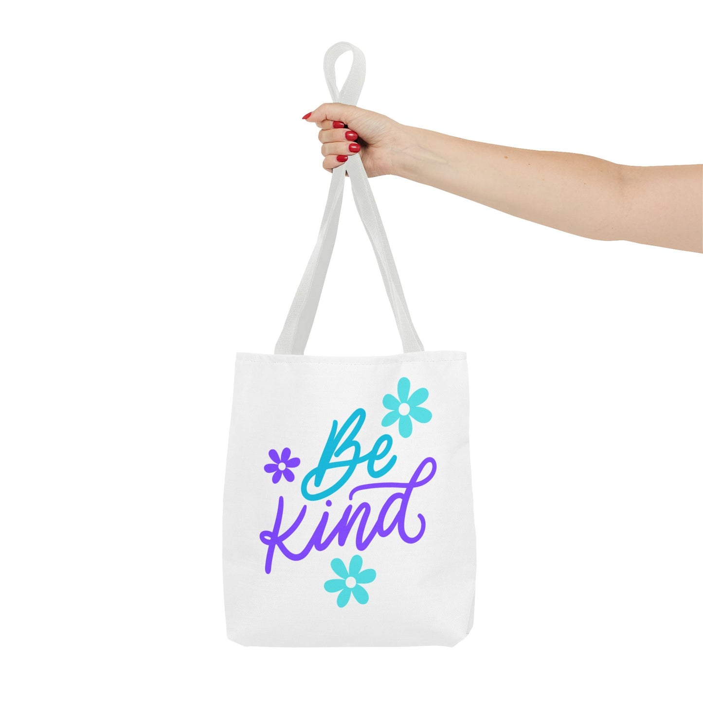 Be Kind Floral Tote Bag | Eco-Friendly Shopping Bag, Gift for Friends, Positive Affirmation Bag, Beach Tote, Everyday Use