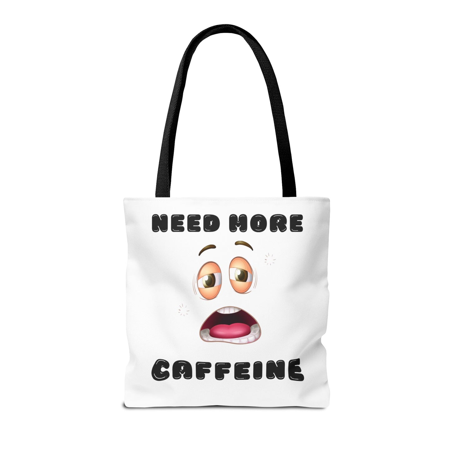 Caffeine Lover's Tote Bag | Funny Coffee Bag | Gift for Coffee Addicts | Reusable Grocery Tote | Motivational Bag