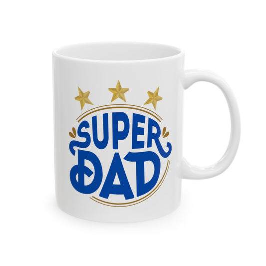 Super Dad Ceramic Mug - Perfect Gift for Christmas or Father's Day
