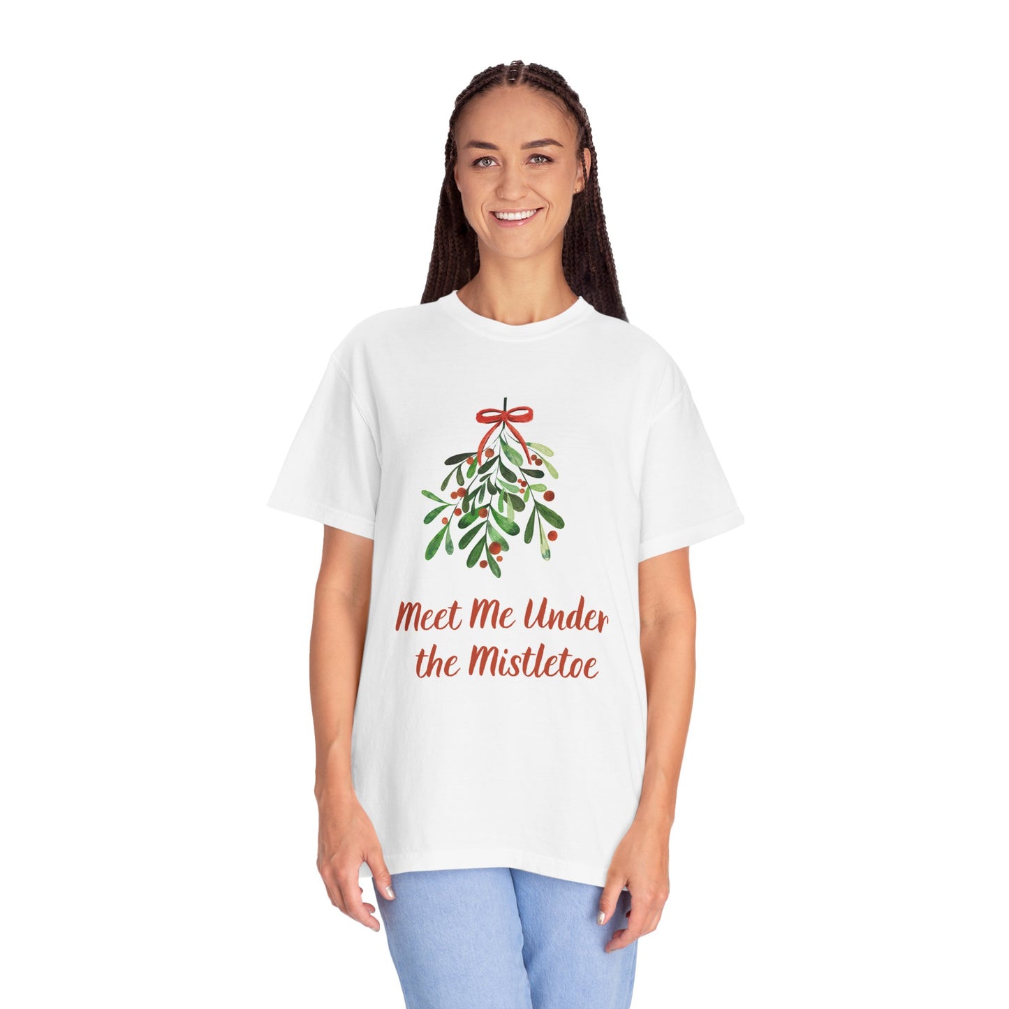 Mistletoe T-Shirt - Meet Me Under the Mistletoe Holiday Tee