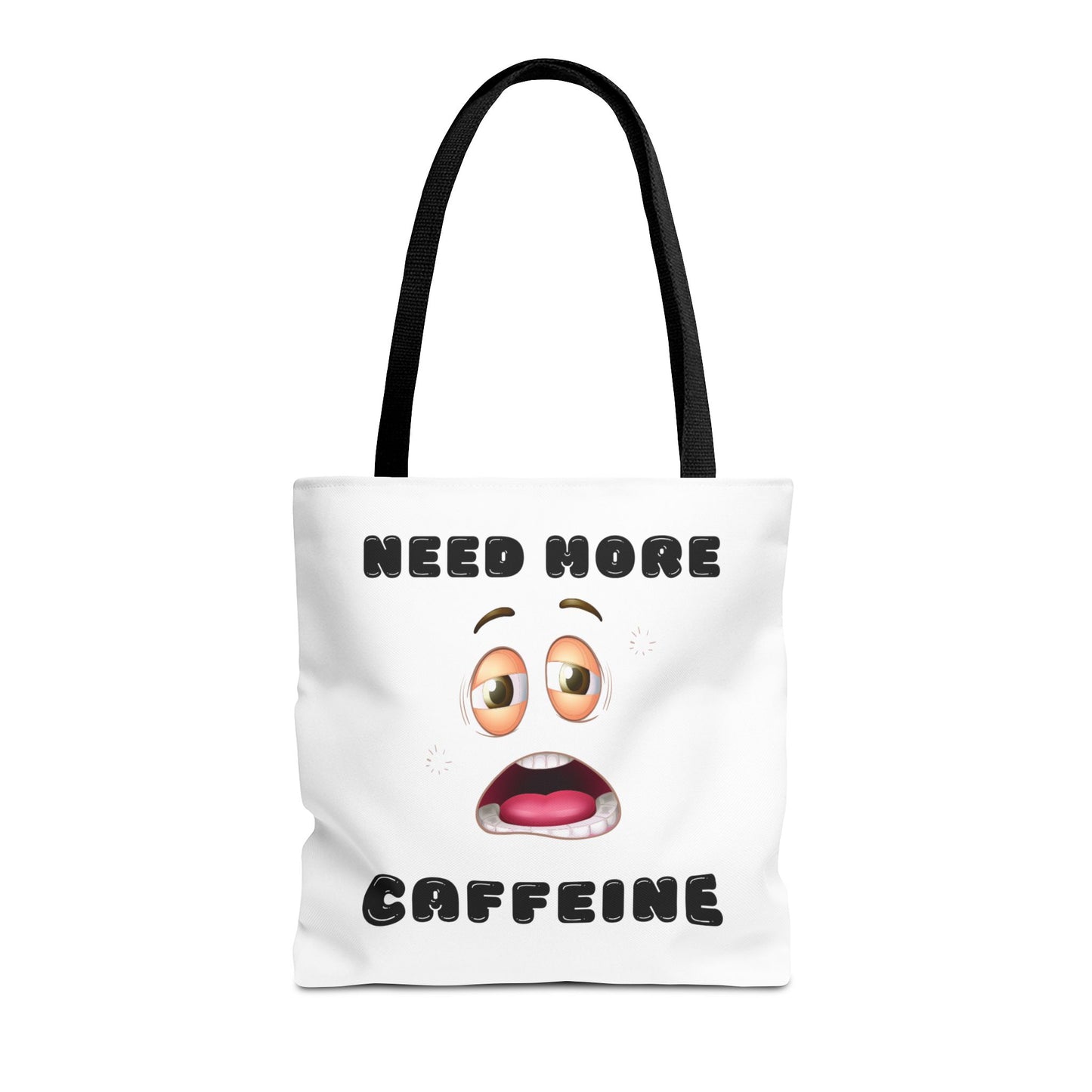 Caffeine Lover's Tote Bag | Funny Coffee Bag | Gift for Coffee Addicts | Reusable Grocery Tote | Motivational Bag