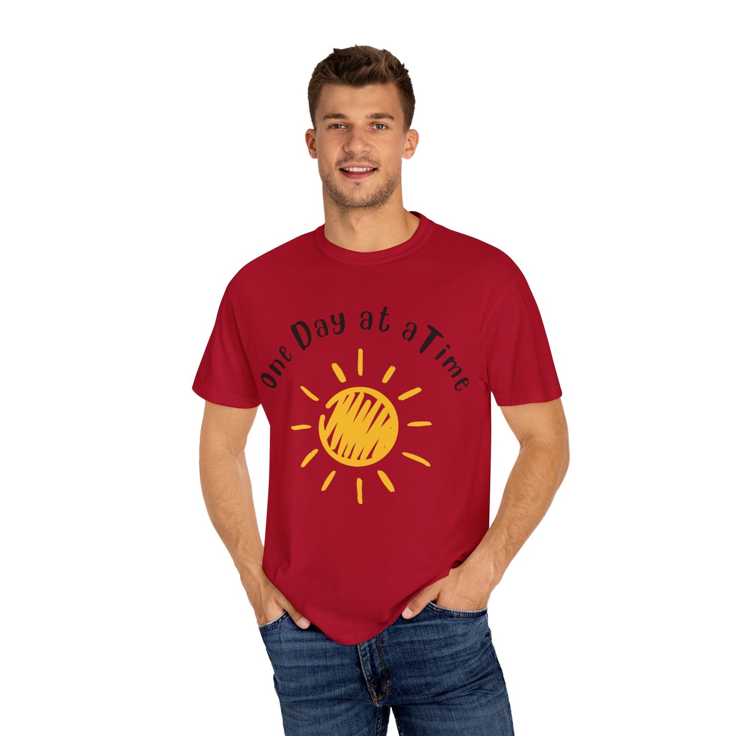 Sunshine Inspirational T-Shirt | One Day at a Time | Unisex Gift for Relaxed Living, Motivational Apparel, Everyday Wear, Summer [...]