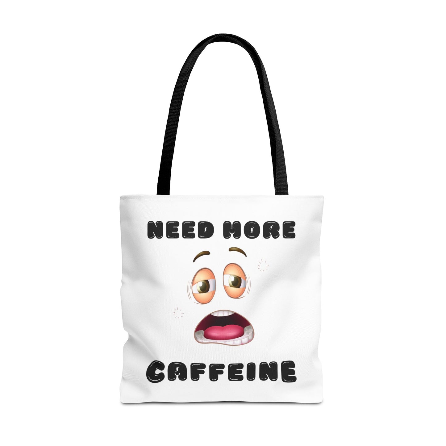 Caffeine Lover's Tote Bag | Funny Coffee Bag | Gift for Coffee Addicts | Reusable Grocery Tote | Motivational Bag
