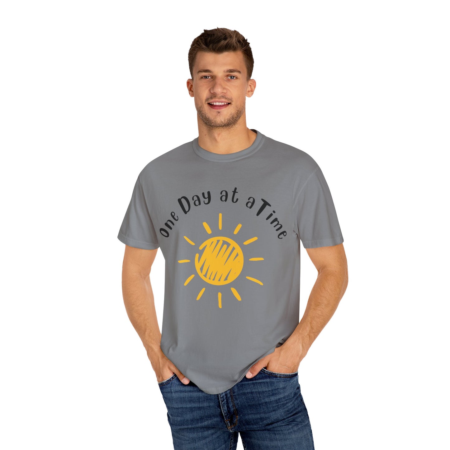 Sunshine Inspirational T-Shirt | One Day at a Time | Unisex Gift for Relaxed Living, Motivational Apparel, Everyday Wear, Summer [...]