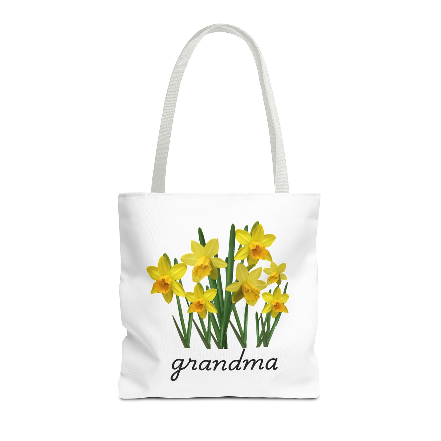 Floral Grandma Tote Bag, Gift for Grandma, Mother's Day Tote, Eco-Friendly Shopping Tote