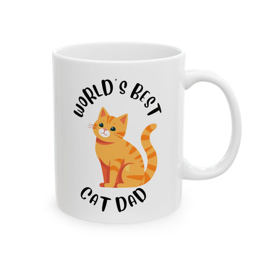 World's Best Cat Mom Ceramic Mug - Funny Cat Lover Gift, Coffee Cup, Home Decor, Animal Enthusiast, Birthday Gift