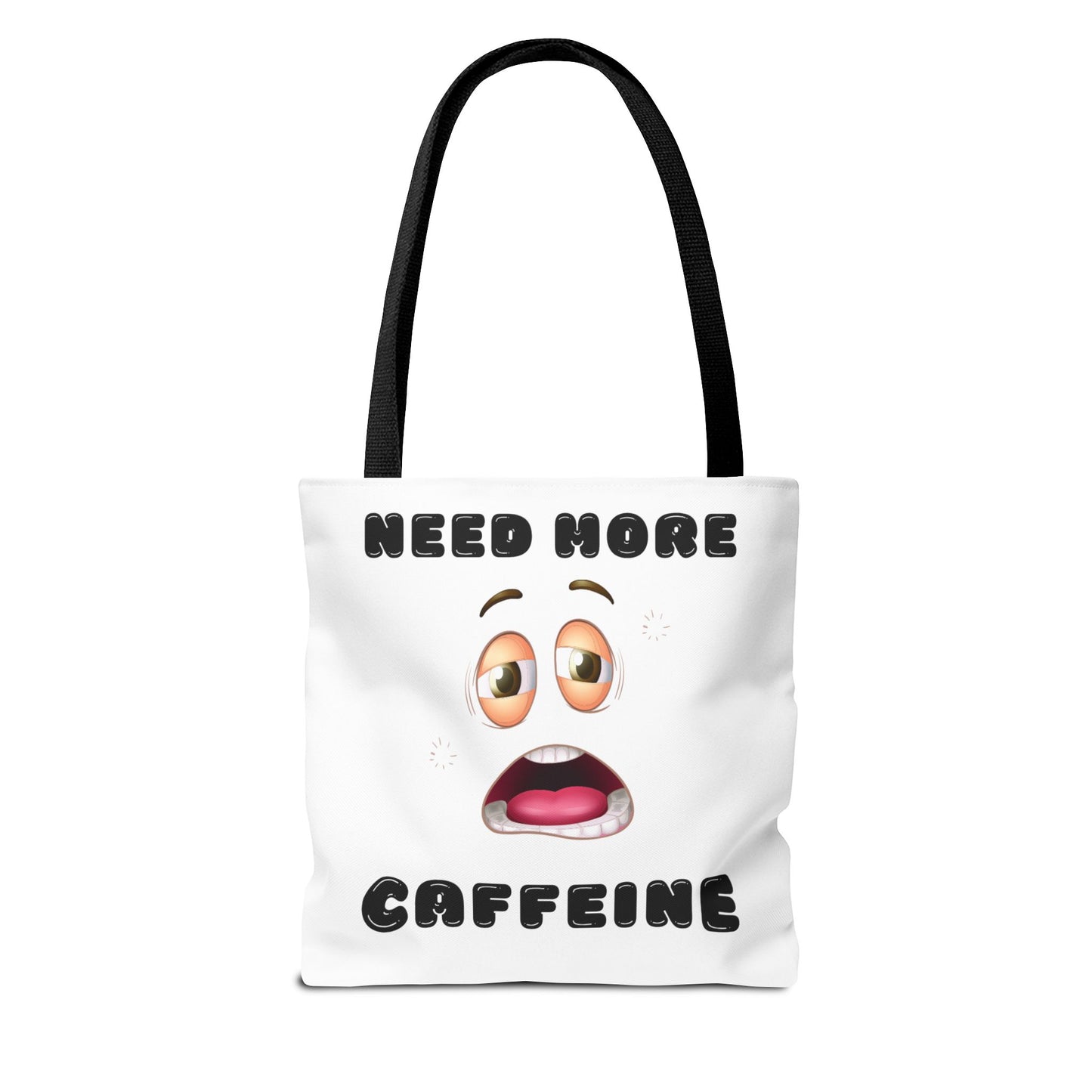 Caffeine Lover's Tote Bag | Funny Coffee Bag | Gift for Coffee Addicts | Reusable Grocery Tote | Motivational Bag
